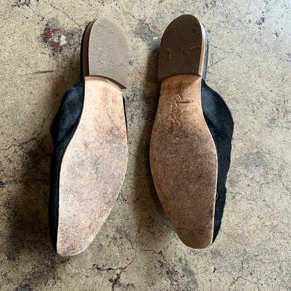 Eva Credo black pony hair mule slides - Picture 7 of 10